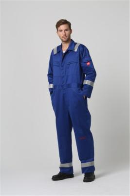 China 99% Baumwollleichter feuerverzögernder Overall, 350gsm, das Schutzkleidung schweißt zu verkaufen