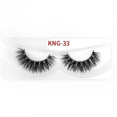 Cina Breve Mink Lashes With Private Label imballaggio naturale leggero di 3D in vendita