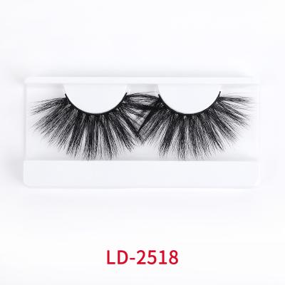 중국 탄력적 인조 밍크 모피 비난, 내츄럴 블랙 3d 25 밀리미터 작게 묶은 비난 판매용