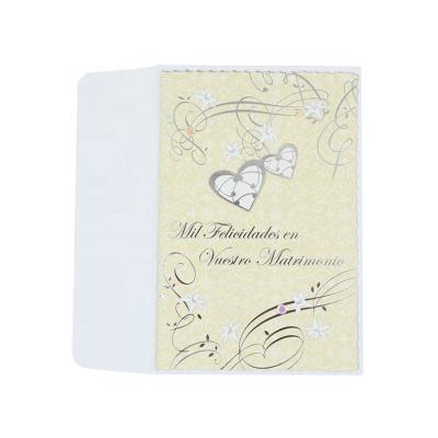 China North American Shiny Silver Foil Wedding Invitation Cards, Custom Printing Handmade 3D Shape Cut Greeting Cards for sale