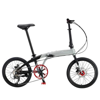 China Professional High Quality 9-Speed Aluminum Alloy 20 Inch Aluminum Alloy Folding Bike for sale