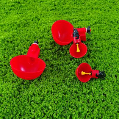 China Round Red Automatic Duck Water Bowl / Goose Drinking Container Easy To Clean Constant Water Supply for sale