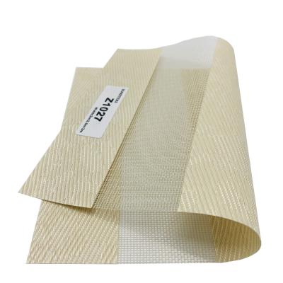 China Hotels Restaurants Villas 0.55mm Rainbow Dual Roller Blinds Fabric 2m 2.5m 3m for sale