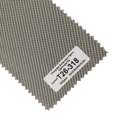 China Sunetex 0.55mm Antibacterial Fiberglass Sunscreen Fabric NFPA 701 for sale
