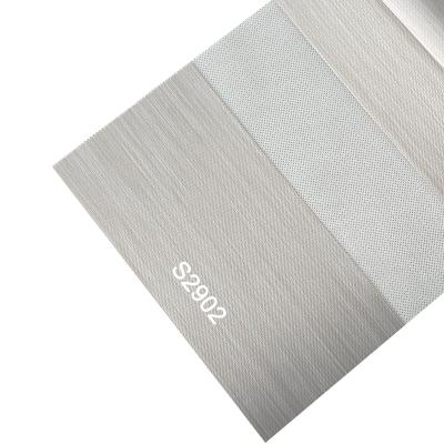 China Semi Blackout And White Zebra Blinds Fabric Day And Night Zebra Blinds Motor for sale