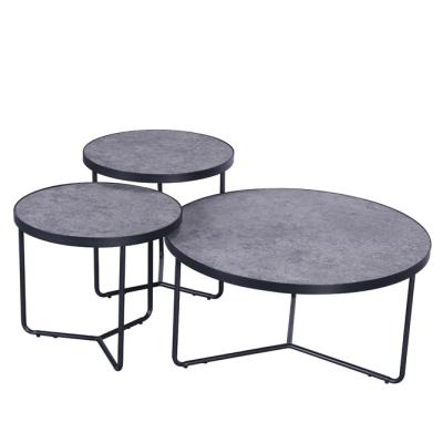 China Adjustable (other) Modern MDF with cement sticker coffee table for sale