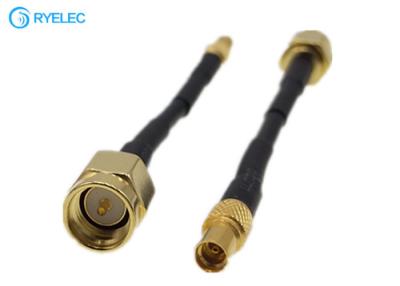 China Low Loss Straight MMCX Female to SMA Male Connector RG174 Coax Pigtail Extension RF Cable zu verkaufen