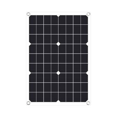 China Flexible Mono Solar Panel System Green Energy Custom Solar Cell 20W Photovoltaic Power Panel for sale