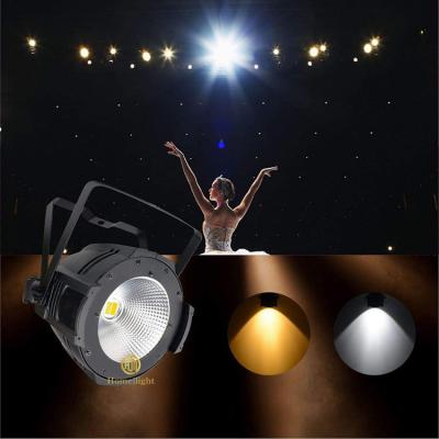 China 100W Quente Frio Branco DMX Alumínio Caso Luzes de Palco Zoom Teatro 2in1 COB LED Par Luz à venda