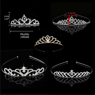 China Wholesale New Arrived Baby Tiaras Headband Fashion Bridal Crown Pageant Crowns and Tiaras Wedding Hair Accessories Wedding Tiara for sale