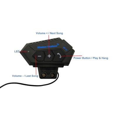 China Comfortable Wearing While Riding BT Riding Hands Free Motor Rainproof Wireless Headset Earphone Wireless Headphones For Helmets Motorcycle Bike for sale