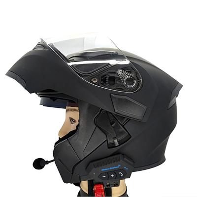 China Comfortable Wearing While Riding Motorcycle Open Handsfree Rainproof Smart Helmet Intercom Headset Wireless Face Helmet For Motorbike Helmet for sale