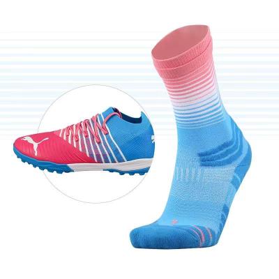 China 2022 Most Popular Custom Wholesale Men's Anti Slip Logo Non Slip Athletic Football Breathable Soccer Socks Knee Highs Long for sale