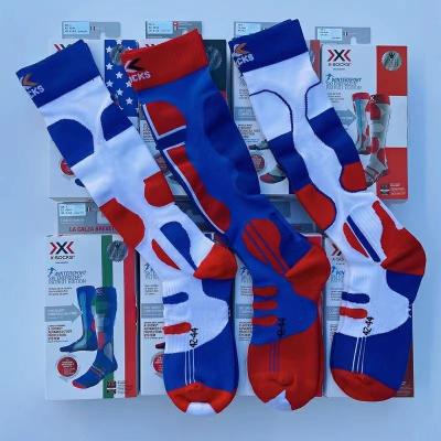 China Breathable 2022 Customized High Knee Running Cycling Custom Medical Compression Sports Socks for sale