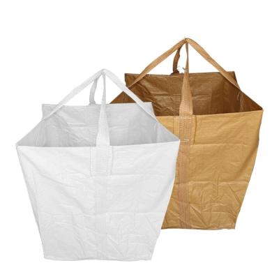 China Bulk conductive flexible bags anti-static coated fibc bag container FIBC conductive type C fibc 1ton bag big for calcium carbide for sale