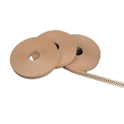 China Custom 16mm Freon Proof Kraft Paper 19mm Perforated Paper Tape With Circle Holes for sale