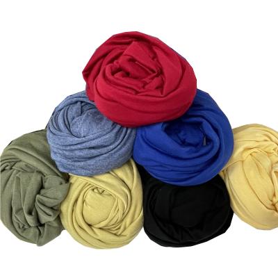China Stretch Time Limited Specials Plain Stretch Jersey Fabric Knitted Silky Rayon Fabric In Stock With Big Discount for sale