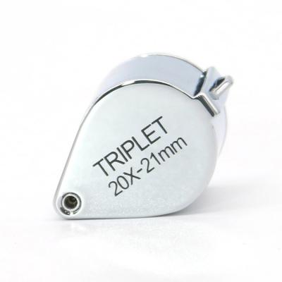 China tipo da lente 20X Gem Identifying Jewelry Loupe Triplet de 21mm à venda