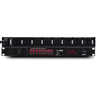 China Uninterruptible Power Supply DJ Audio System Uninterruptible Power Supply Controller 8 Channel Switching Power Supply DJ Change Professional Audio System With LED Display for sale