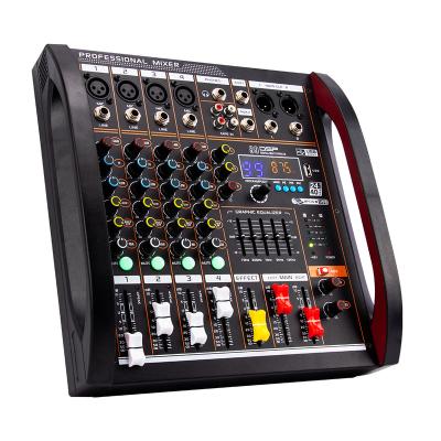 China Family Balance Family Karaoke Mixer USB Mixer 4 Channel DSP Mixer Reverb Professional Audio Blue Tooth Effect Economical Blue Tooth for sale