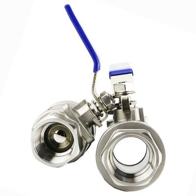 Chine 316 1000 aciers inoxydables de robinet à tournant sphérique de MÉTÈQUE ont fileté la connexion robinet à tournant sphérique de 2 morceaux à vendre