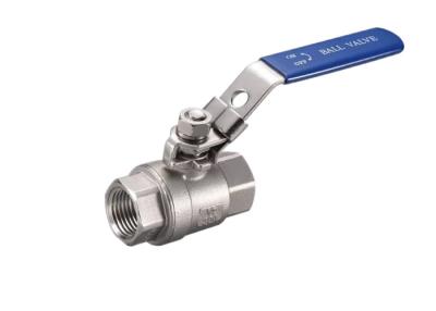 Chine Deux morceaux SS304 /316 Wcb de métèque de l'acier inoxydable à tournant sphérique du robinet 2 de la manière 3 de la manière 1000 de la manière 1 à vendre