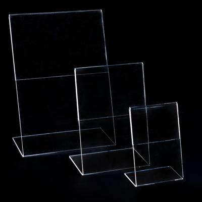 China A4-A7 Retailer Acrylic Freestanding Sign Holder for sale