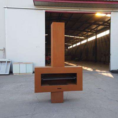 Chine Rustique rouge ou personnalisé 6mm Steel Fire Pits moderne Corten Steel Rust Fire Pit à vendre