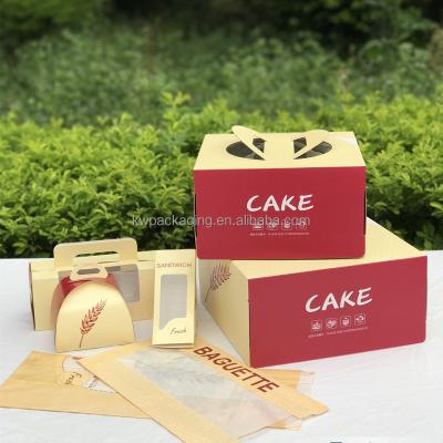 Chine Cake Box Birthday Wedding Christmas Party High Square Cake Packaging Box à vendre