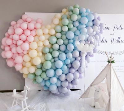 China Valentine day love pink macaron latex balloon for party decoration. for sale
