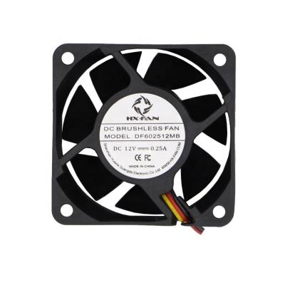 China DF602512LB Hotels Factory 60x60x25mm Direct DC Axial Flow Low Speed Fan for sale