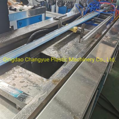 China Plastic Profile Extrusion Machine for PVC Tag Holder / Tag Profile Making with 4m Calibration Table Length for sale