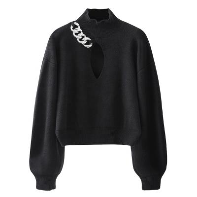 China 2021 Fashion Women Long Sleeve Turtle Neck High Neck Sweater Women S Knitted Pullover Top Anti-pilling OEM Sweater Girl Wear for sale