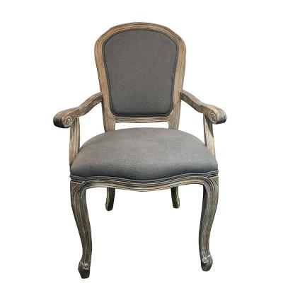 China Modular Antique Accent Armchair Royalty Living Room Leisure Wood Armchairs for sale