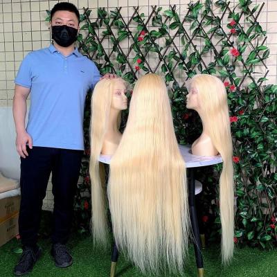 China Can be complexion & ironed & & 613 Wholesale Cheap Bleached Blonde Hair Full Lace Wigs, 40 Inch 613 Full Lace Wig Human Hair Wigs Good Quality for sale