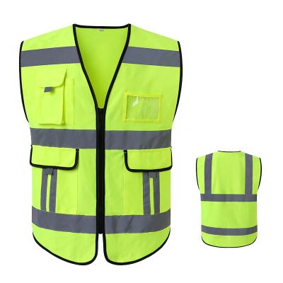China Hi Viz Pockets High Visibility Vest Force Workwear Vest Shirt Cooling Vest Reflective Motorcycle Hi for sale