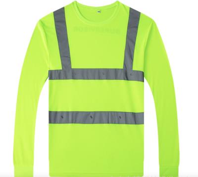 China Hi To Know Customized Wholesale Viable High Visibility Work Long Sleeve Safety Reflective Shirts for sale