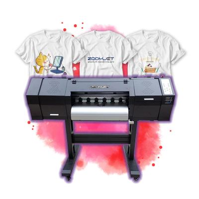China Garment Shops Fast Speed Digital T Shirt Inkjet Machine 60cm Dtf Printer With 4 Head I3200 for sale
