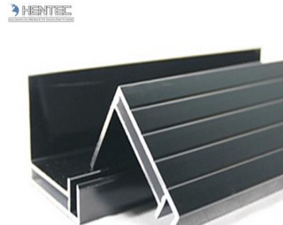 China 6063 T5 / T6 Aluminum Solar Panel Frame With Screw Joint / Corner Key Joint for sale