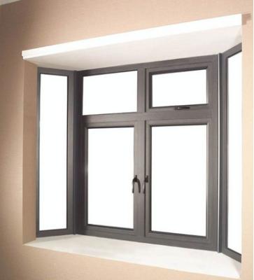 China 6060 Aluminum Window Extrusion Profiles For Side Hung Opening Casement Window for sale