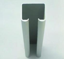China Customized Anodized Aluminium Extruded Profiles Sliding Windows Track / Rail for sale