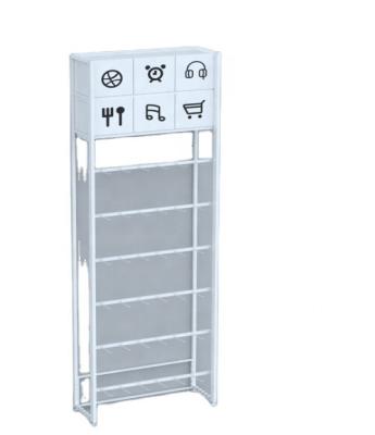 China Easy installation Store Interior Design Shelving Miniso Shop Racking Grocery Store Shelf for sale