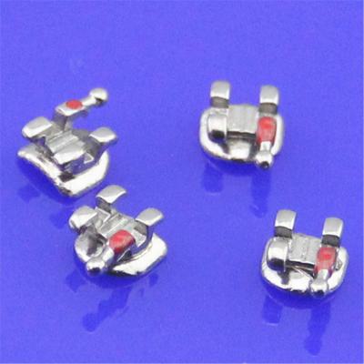 China MIM Mini Roth Bracket 2G With Sandblast 0.022 0.018 Slot No Hook 3 WH 345 WH Orthodontic Bracket for sale