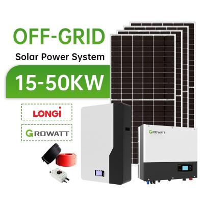 China 8KW 10KW 12KW 15KW 20KW 30KW Off-grid Hybride zonnepaneel aangedreven PV-systeem voor thuis Te koop