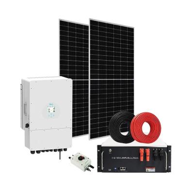 China IEC gecertificeerd 3kw 5kw 10kw 15kw 20kw 30kw Off Grid Hybrid Solar Power System voor thuis Te koop