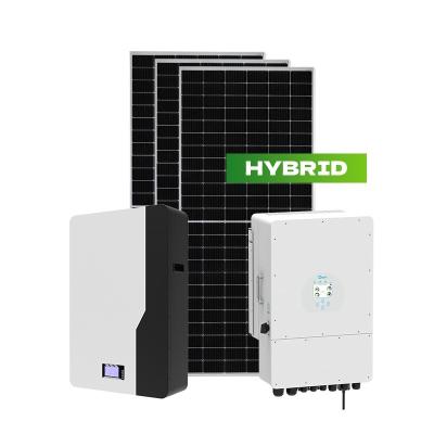 China 110V-240V Uitgangsspanning 10kw 20kw 30kw 50kw 100kw Hybride zonne-energiesysteem voor thuis Te koop