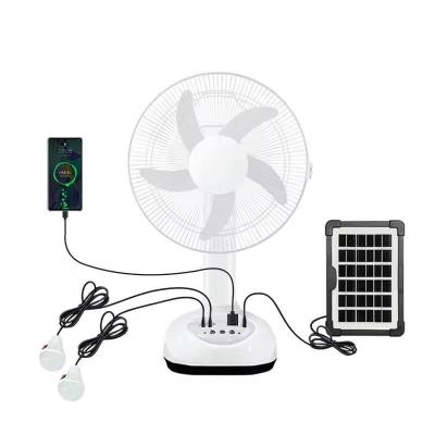 China New Arrival Solar Desk 16 Inch Ac Dc Emergency Rechargeable USB Fan Price for sale