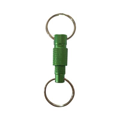 China Aluminum Factory Wholesale Detachable Key Ring Aluminum Key Chain Various Styles for sale