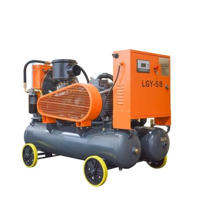 China Kaishan 30kw portable screw mobile Lgy series lubricated high quality air compressor for mining machine for sale