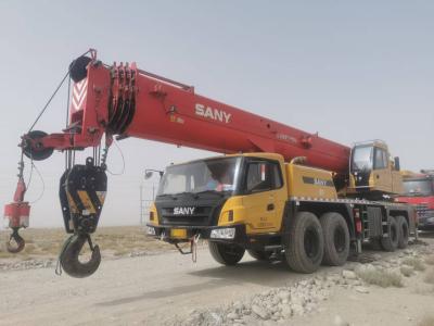 China 80 Tons Mobile Truck Crane with High Operating Efficiency and 50 Meters Max Working Height for sale